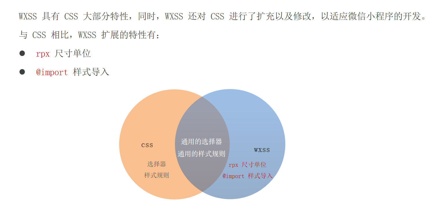 WXSS 和 CSS 的关系