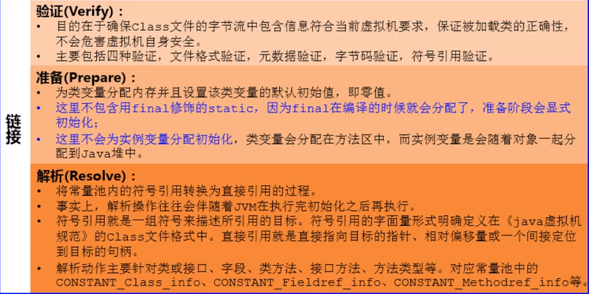 链接阶段的三个步骤